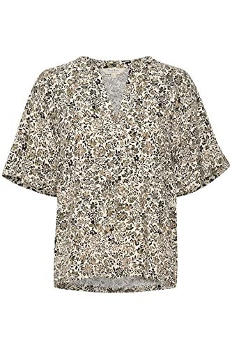 Part Two Damen Petinapw Bl Blouse Relaxed Fit Bluse, Vetiver Painted Flower, 36 von PART TWO