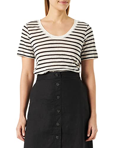 Part Two Damen Piepw Ts Relaxed Fit T-Shirt, Schwarz Streifen, XXX-Large von PART TWO
