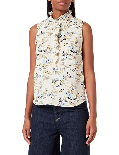 Part Two Damen Poulapw to Shirt Classic Fit Hemd, Blaues Blatt Bouquet Druck, 30 von PART TWO