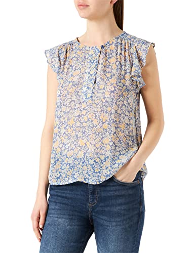 Part Two Damen Prillepw Bl Blouse Relaxed Fit Bluse, Riviera Painted Summer Flower, 36 Part Two Damen Prillepw Bl Blouse Relaxed Fit Bluse, Riviera Painted Summer Flower, 36 von PART TWO