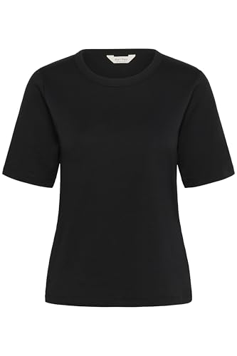 Part Two Damen Ratanapw Regular Fit Above Elbow T-Shirt, Schwarz, X-Large von PART TWO