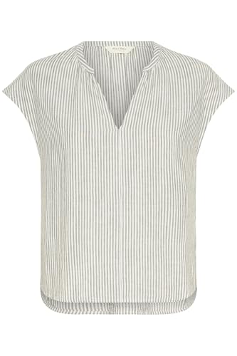 Part Two Damen ReynaPW Oversize Fit Bluse, Agave Green Stripe, 38 Part Two Damen ReynaPW Oversize Fit Bluse, Agave Green Stripe, 38 von PART TWO