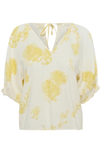 Part Two Damen Rosalynpw Bluse, Yellow Stunning Flower Print, 38 von PART TWO