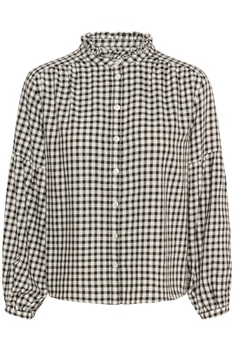 Part Two Damen Samillapw Shirt, Garnache Mini Check, 38 von PART TWO