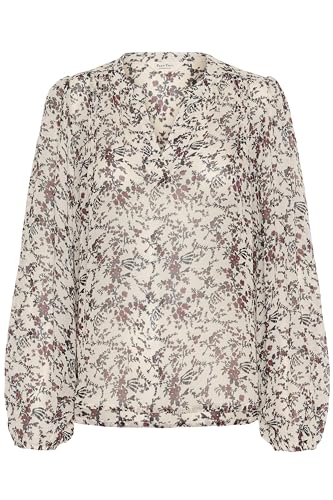 Part Two Damen Sandipw Bluse, Whitecap Gray Flower Bouquet, 36 von PART TWO
