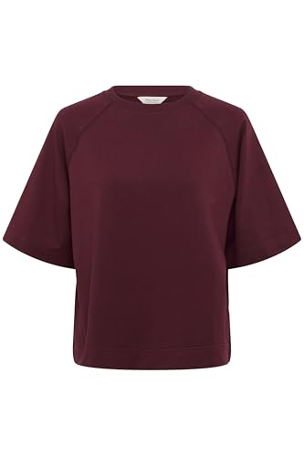 Part Two Damen Satinepw Sweatshirt, Tawny Port, Medium von PART TWO