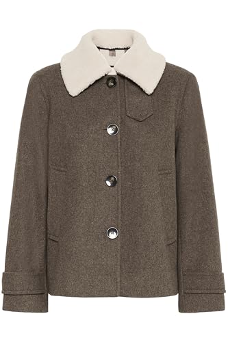 Part Two Damen Sylviapw Jacke, Dark Walnut Melange, 38 von PART TWO