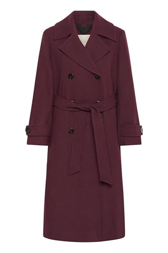 Part Two Damen Synnepw Jacke, Tawny Port Melange, 38 von PART TWO