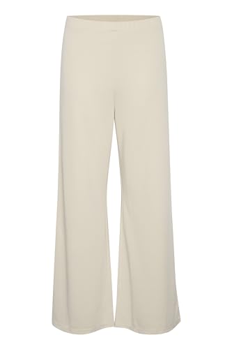 Part Two Damen Women's Pants Jersey Flared Legs Regular Fit Elastic Waist Full Length Hose, Moonbeam, von PART TWO