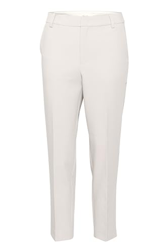 Part Two Damen Women's Trousers High-Waisted Cropped Length Straight Legs Regular Fit Hose, French Oak, von PART TWO