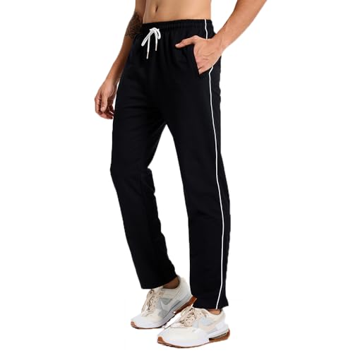 PARTICLE PLANET Jogginghose Herren Baumwolle Trainingshose Freizeit Sporthose Lang mit Reißverschlusstaschen Schwarz XXL PARTICLE PLANET Jogginghose Herren Baumwolle Trainingshose Freizeit Sporthose Lang mit Reißverschlusstaschen Schwarz XXL von PARTICLE PLANET