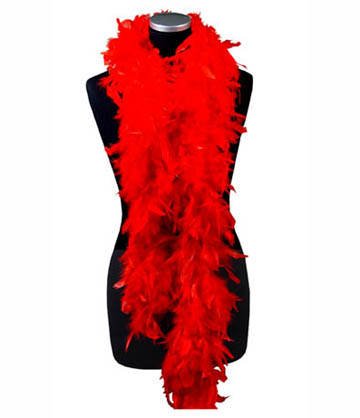 PARTY DISCOUNT ® Federboa, ca. 180 cm lang, rot von PARTY DISCOUNT