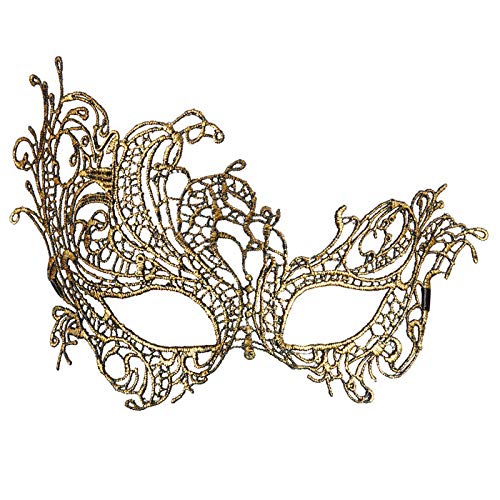 PARTY DISCOUNT Maske aus Spitze, gold von PARTY DISCOUNT