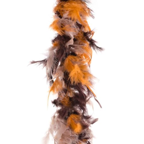 PARTY DISCOUNT NEU Federboa Braun-Mix, ca. 180cm lang von PARTY DISCOUNT