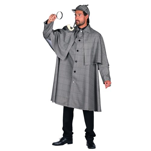 PARTY DISCOUNT NEU Herren-Kostüm Sherlock Holmes, Detektiv-Mantel, Gr. L von PARTY DISCOUNT