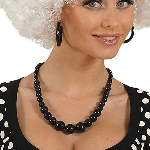 PARTY DISCOUNT Perlenkette, 70er Jahre, schwarz von PARTY DISCOUNT