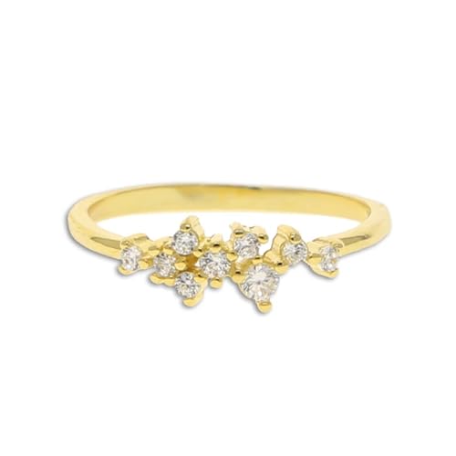 PARWANA Ring Ringe Damen Bijouterie Herren Frauen Fingerringe Für Damen 5 R540 von PARWANA