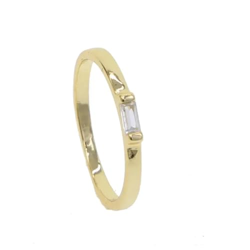 PARWANA Ring Ringe Damen Bijouterie Herren Frauen Frauen-Mädchen-Ringe Dünner Finger-Schmuck 8 R214Gold von PARWANA