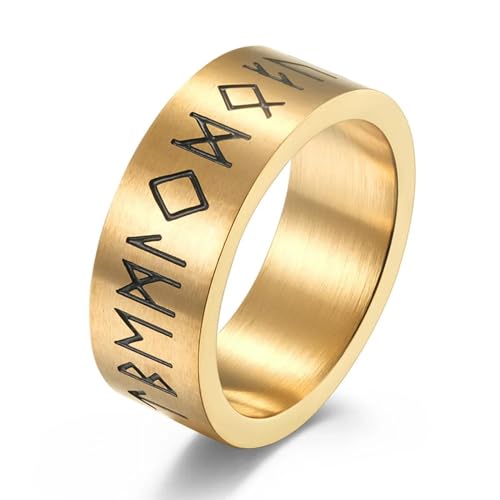 PARWANA Ring Ringe Damen Bijouterie Herren Frauen Herren- Und Damenringe, Schlichter Schmuck, 8 Gold von PARWANA