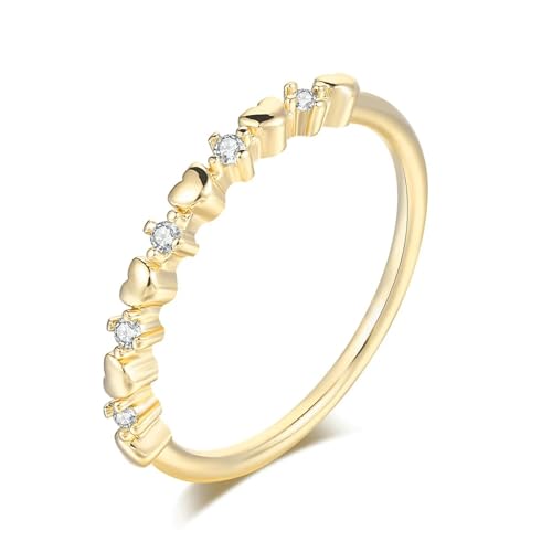 PARWANA Ring Ringe Damen Bijouterie Herren Frauen Ring Für Damen, Schlichter Schmuck 10 R903 von PARWANA