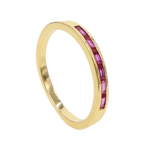 PARWANA Ring Ringe Damen Bijouterie Herren Frauen Ring Für Damen, Usa, Größe 6–8, Klassischer Schmuck, 6 Goldfarben von PARWANA