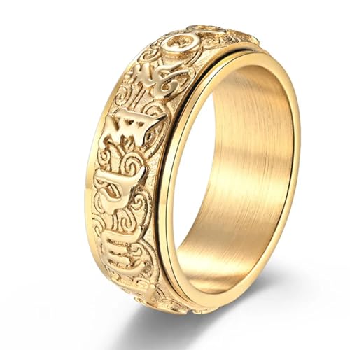 PARWANA Ring Ringe Damen Bijouterie Herren Frauen Ring Für Damen Oder Herren, Schmuckzubehör, 11 Gold von PARWANA