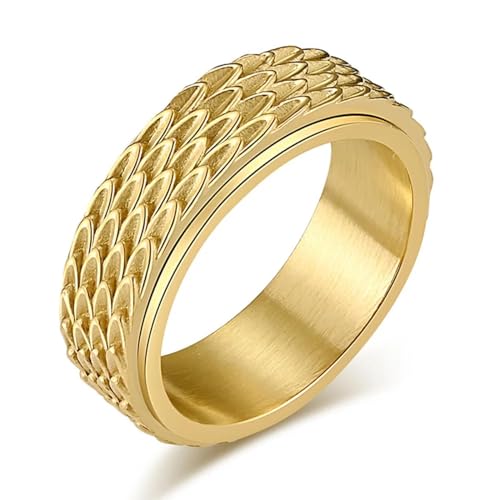 PARWANA Ring Ringe Damen Bijouterie Herren Frauen Ring Für Damen Oder Herren, Schmuckzubehör, 13 Gold von PARWANA