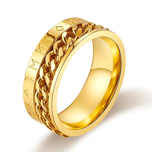 PARWANA Ring Ringe Damen Bijouterie Herren Frauen Ring Für Herren Ringschmuck 7 Gold von PARWANA