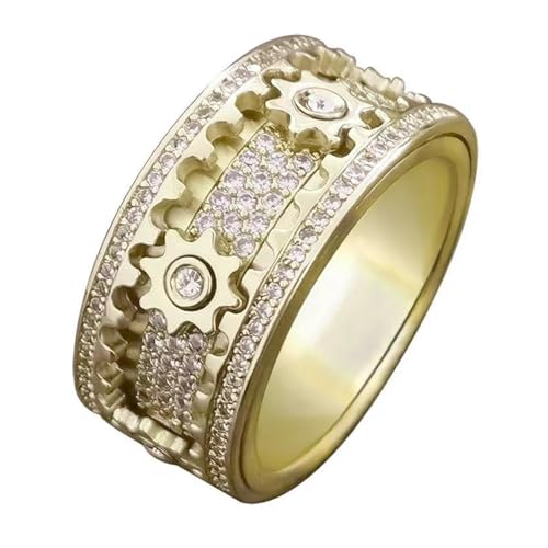 PARWANA Ring Ringe Damen Bijouterie Herren Frauen Ring Für Männer Und Frauen Schmuck 6 Gold von PARWANA