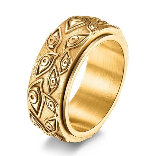 PARWANA Ring Ringe Damen Bijouterie Herren Frauen Ring Herrenring 8 Gold von PARWANA