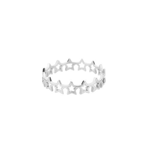 PARWANA Ring Ringe Damen Bijouterie Herren Frauen Ringe Für Damen Ringschmuck Accessoires 7 Versilbert von PARWANA