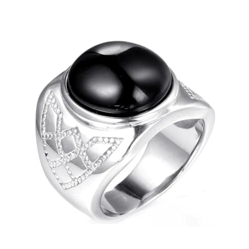 PARWANA Ring Ringe Damen Bijouterie Herren Frauen Schmuck Herren- Und Damenringe 9 Schwarz von PARWANA