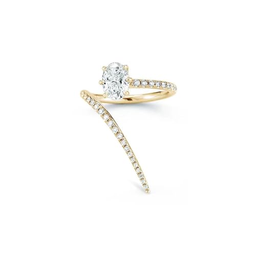 PARWANA Ring Ringe Damen Bijouterie Herren Ring Für Damen, Ringe, Verstellbar, Schmuck, Accessoires, Goldfarben von PARWANA