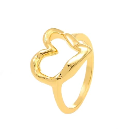 PARWANA Ring Ringe Damen Bijouterie Herren Ring Für Damen Und Mädchen, Ringe, Schmuck, Accessoires, Goldfarben von PARWANA