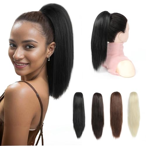 PARXITN Claw Jaw Clip in Pferdeschwanz Haarverlängerung Synthetisches Haarteil Schwarz 30 cm Gerade Kurzer Pferdeschwanz Extensions für Frauen PARXITN Claw Jaw Clip in Pferdeschwanz Haarverlängerung Synthetisches Haarteil Schwarz 30 cm Gerade Kurzer Pferdeschwanz Extensions für Frauen von PARXITN