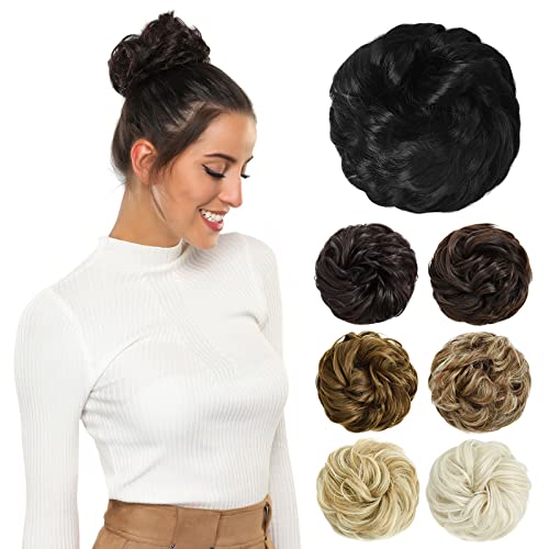 PARXITN Unordentlicher Dutt Haarteile für Frauen Haar Dutt Haarverlängerung Hochsteckfrisuren lockige Unordentlicher Dutt Scrunchie von PARXITN