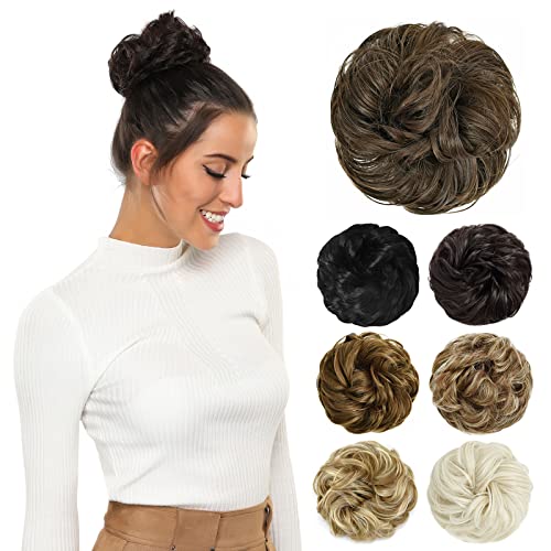 PARXITN Unordentlicher Dutt Haarteile für Frauen Haar Dutt Haarverlängerung Hochsteckfrisuren lockige Unordentlicher Dutt Scrunchie von PARXITN