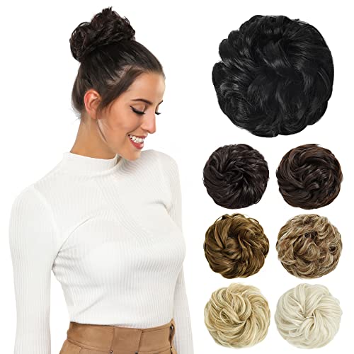 PARXITN Unordentlicher Dutt Haarteile für Frauen Haar Dutt Haarverlängerung Hochsteckfrisuren lockige Unordentlicher Dutt Scrunchie von PARXITN