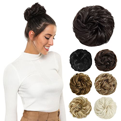 PARXITN Unordentlicher Dutt Haarteile für Frauen Haar Dutt Haarverlängerung Hochsteckfrisuren lockige Unordentlicher Dutt Scrunchie von PARXITN