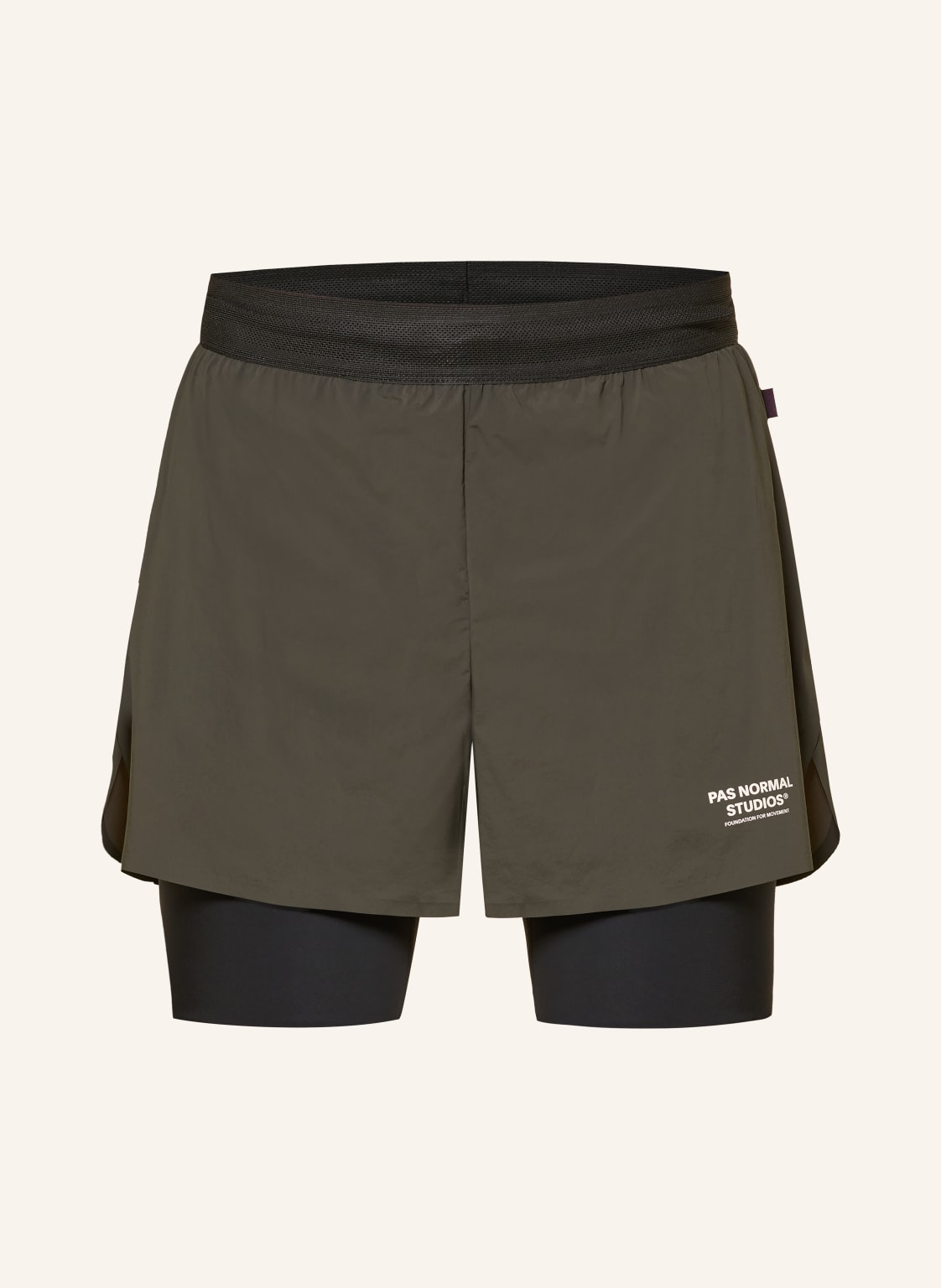 Pas Normal Studios 2-In-1-Laufshorts Balance gruen von PAS NORMAL STUDIOS