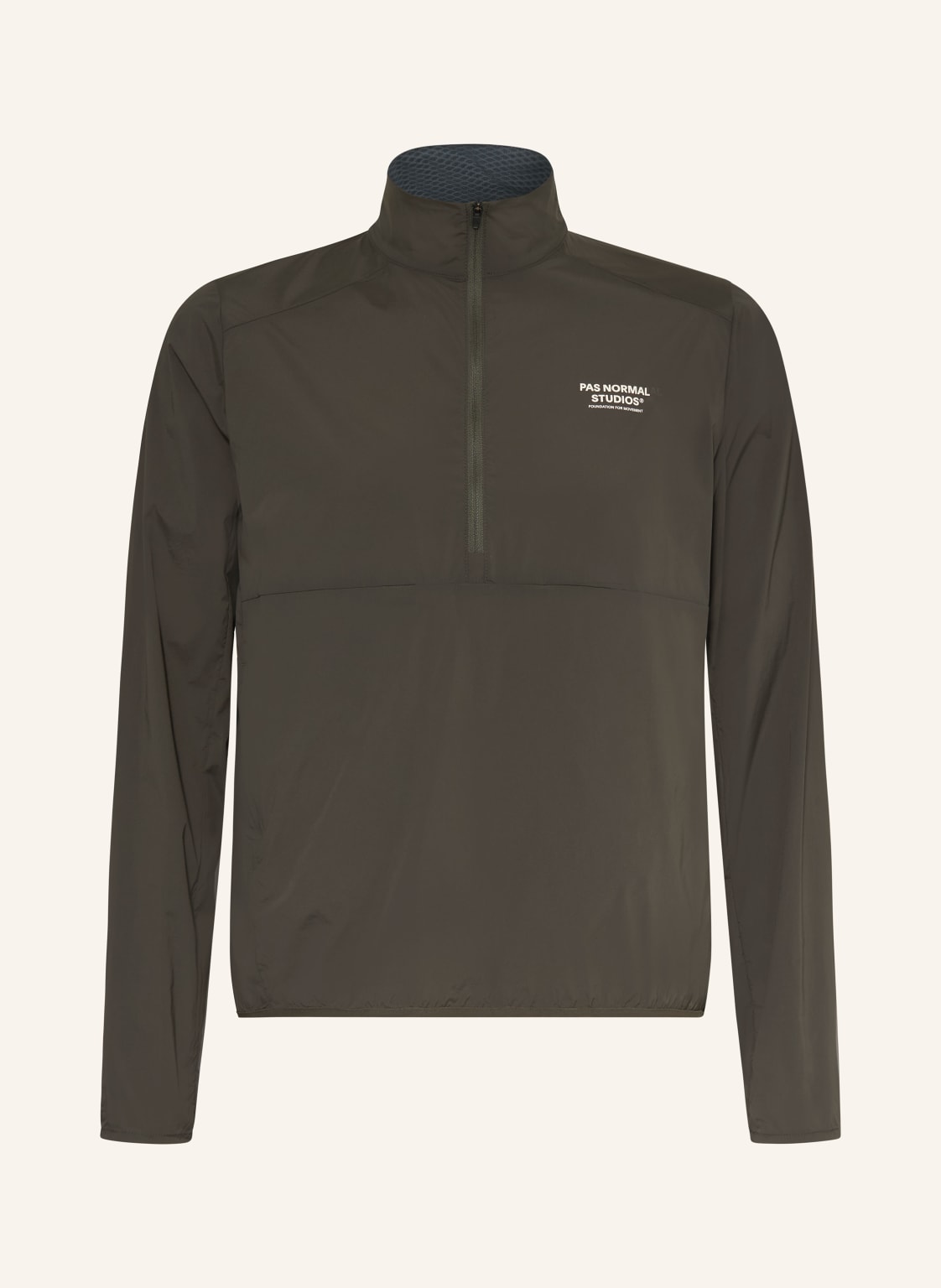 Pas Normal Studios Laufjacke Balance Half Zip gruen von PAS NORMAL STUDIOS