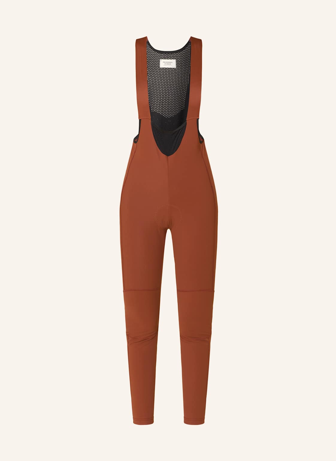 Pas Normal Studios Softshell-Radhose Mechanism Mit Trägern Und Gepolstertem Einsatz orange von PAS NORMAL STUDIOS