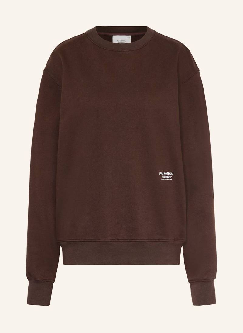 Pas Normal Studios Sweatshirt braun von PAS NORMAL STUDIOS