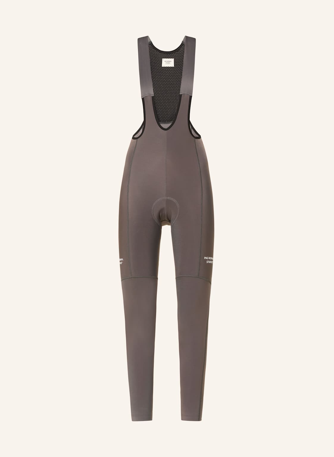 Pas Normal Studios Thermo-Radhose Essential Thermal Long Mit Trägern Und Gepolstertem Einsatz grau von PAS NORMAL STUDIOS
