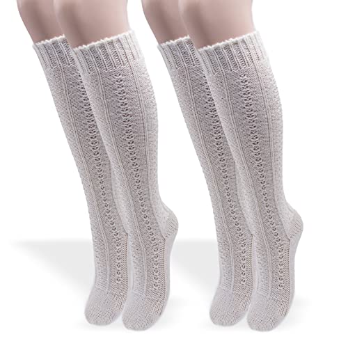 PASINI FASHION 2 Paar – Modische Socken aus nicht schrumpfender Wolle, Basolan-Behandlung – Kollektion ALASKA – elegant warm und bequem, Wollweiß., 38 von PASINI FASHION