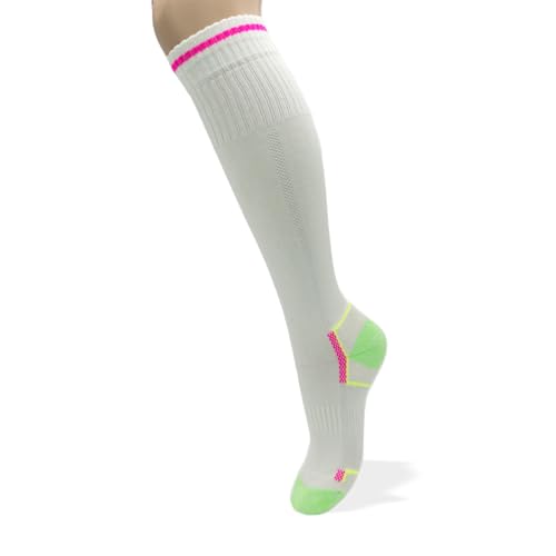 PASINI FASHION 3 Paar technische Sportsocken lang aus Bambus und Baumwolle, antistatisch, Kollektion Multisport Volley, mit Verstärkung Ferse und Zehe, Weiß, 39-42 von PASINI FASHION