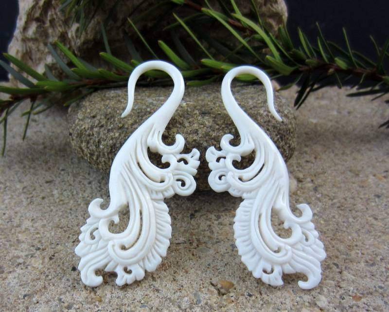 15 % Rabatt Auf Code Take15 10G | 2, 5 Mm Geschnitzt Buffalo Knochen Messgerät, Bio-Messgerät, Körper Piercing L1410 von PASIRPUTIH