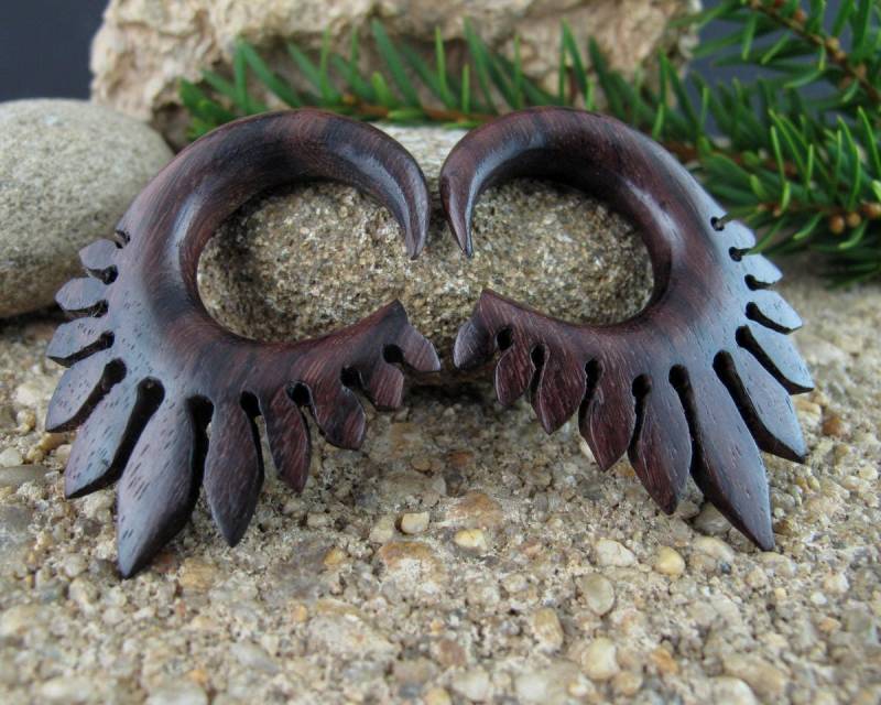 Ein Paar 00G | 10 Mm Ausgezeichnete Holz Stammes-Messgerät, Bio-Ohr-Messgerät, Körper Piercing Schmuck L2538 von PASIRPUTIH