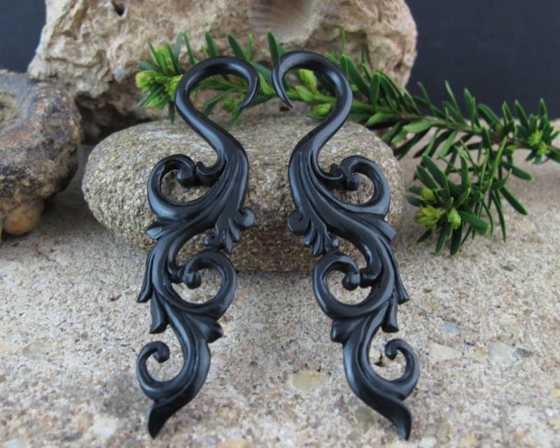 Ein Paar 10G | 2, 5 Mm Echte Büffelhorn Piercings L4054 von PASIRPUTIH