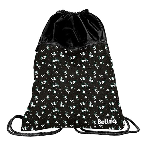 PASO BU23ME-713, Turnbeutel Flowers BeUniq, Black von PASO